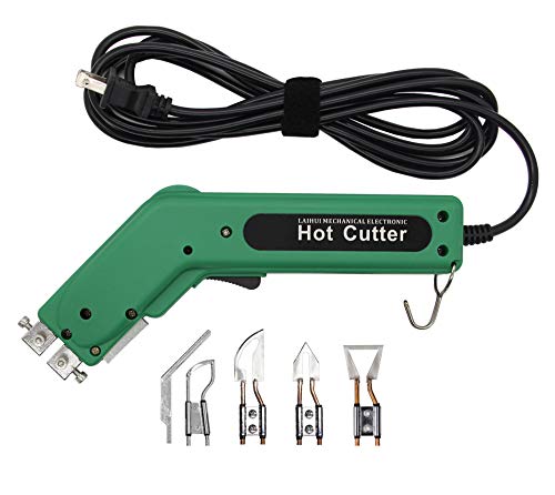 Huanyu LH8 Electric Hot Knife Heat Cutter Knife Cutting Tool 600Â° C for Sponge Wallcloth Cloth Rope Webbing Foam (110V,