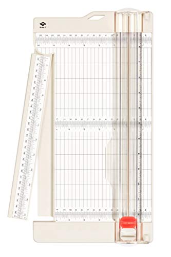 Bira Craft Paper Trimmer and Scorer with Swing-Out Arm, 12" x 6" Base, Craft Trimmer, Trim and Score Board, for Coupons,