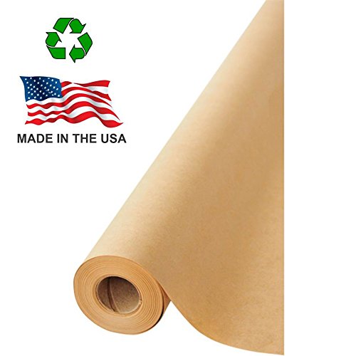Creative Paper Co Made in USA Brown Kraft Paper Jumbo Roll 17.75â€ x 1200â€  (100ft) Ideal for Gift Wrapping, Art, Craft, Postal, Packing