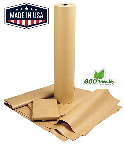 NY Paper Mill American Made Brown Kraft Paper Jumbo Roll 17.75â€ x 2400â€ (200ft) Ideal for Gift Wrapping, Art, Craft, Postal, Packing,