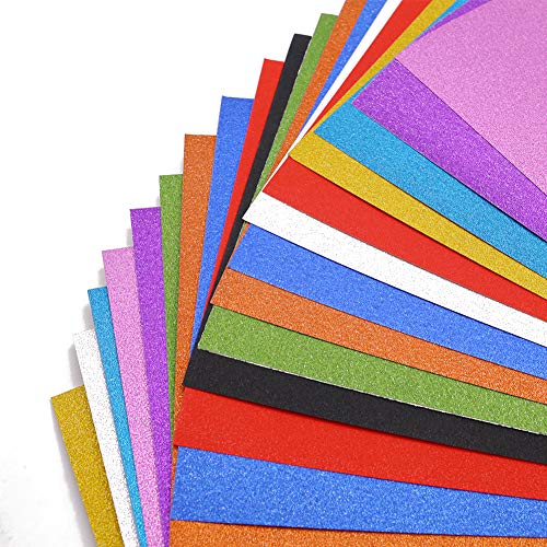 BigOtters Glitter Cardstock Paper, 20 Sheets Sparkly Paper Premium Craft  Cardstock for DIY Gift Box Wrapping Birthday Party Decor
