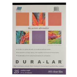 Grafix Clear 0.003 Dura-Lar Film, 19-Inch by 24-Inch, 25 Sheets