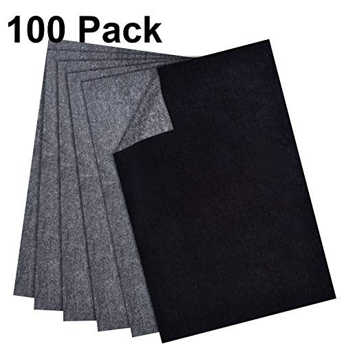 Hotop 100 Sheets Carbon Transfer Paper, Black Tracing Paper for Wood,  Paper, Canvas and Other Art Surfaces (8.5 x 11 Inch)