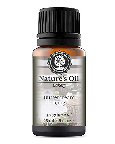 Nature's Oil Buttercream Icing Fragrance Oil (15ml) For Diffusers, Soap Making, Candles, Lotion, Home Scents, Linen Spray, Bath Bombs,