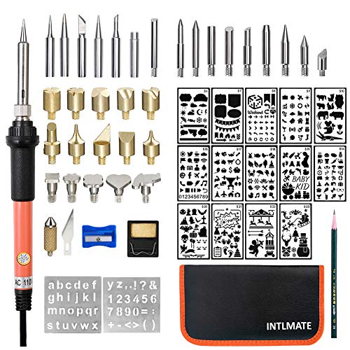 Intlmate Wood Burning Kit Woodburning Tool with Soldering ...