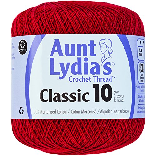 Aunt Lydia's Aunt Lydia\'s aunt lydia's classic crochet thread size 10-cardinal