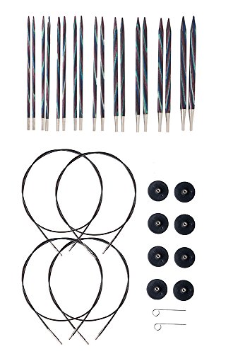 Knit Picks Options Square Wood Interchangeable Knitting Needle Set - US 4-11 (Foursquare)