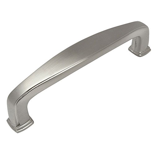 Cosmas 4389SN Satin Nickel Modern Cabinet Hardware Handle Pull - 3" Inch (76mm) Hole Centers - 10 Pack