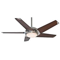 Casablanca Indoor Ceiling Fan with LED Light and remote control - Stealth 54 inch, Brushed Nickel, 59164