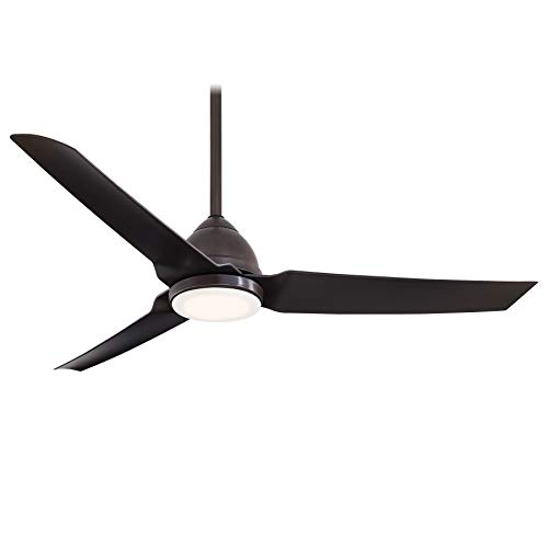 Minka 54" Minka Aire Java LED Kocoa Outdoor Ceiling Fan with Remote Control and Etched Opal Glass Light