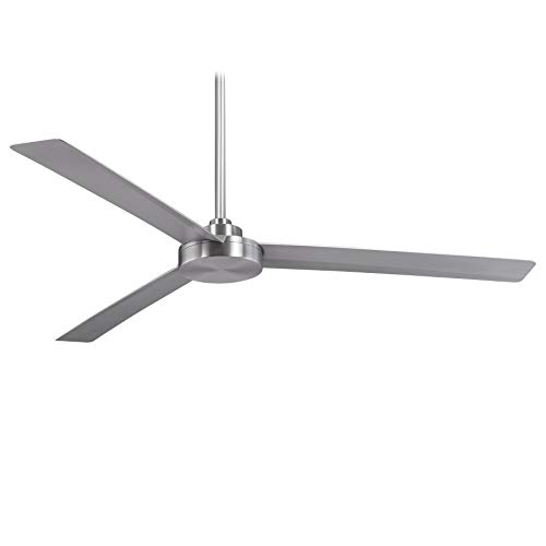 Minka Aire Roto XL 62 in. Indoor/Outdoor Brushed Aluminum Ceiling Fan with Wall Control
