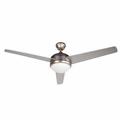 BLACK+DECKER BCF5201R 52-Inch 3-Bladed Remote Controllable Brushed Nickel Ceiling Fan, One Size, Silver