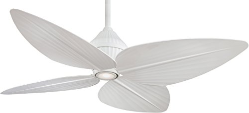 Minka Aire Minka-Aire F581-WHF, Gauguin, 52" Outdoor Ceiling Fan with Light & Wall Control, Flat White