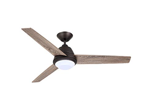 Emerson CF370ORB Protruding Mount, 3 black Blades Ceiling fan with 18 watts light, Oil-rubbed Bronze
