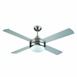 BLACK+DECKER BCF5252R 52-Inch 4-Bladed Remote Controllable Brushed Nickel Ceiling Fan, One Size, Silver