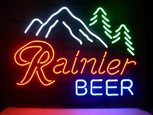 Myblingbling Neon Rainier Beer Neon Light Sign Real Glass Tube Beer Bar Pub 19x15 The Fastestgpin