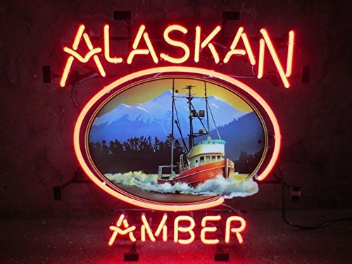 Desung 19"x15" Alaskan Brewing Company Amber Neon Sign (VariousSizes) Beer Bar Pub Man Cave Business Glass Lamp Light DC146