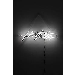 Queen Sense 14" Hu$tle Hustle White Neon Sign Acrylic Handmade Man Cave Beer Pub Bar Wall Decor Lamp Light WB65