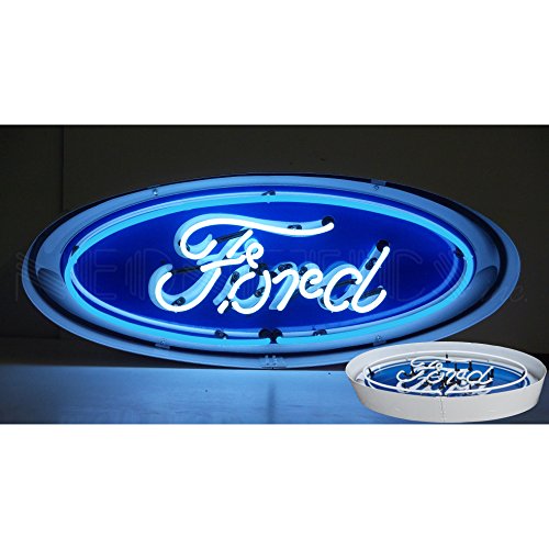 Neonetics 5FOVCN Oval Ford Neon Sign in Metal Can