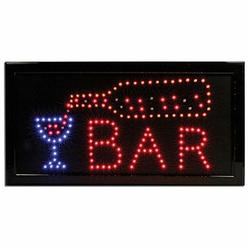 Banberry Designs Lighted Bar Sign - LED Neon Bar Man Cave Sign - Business Sign for Bars - Bar Accessories - Gifts for Him