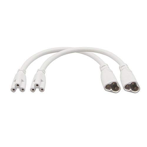 SinLoon T5 T8 LED Splitter Cable - 1 To 2 Way 3-Pin Connector, 43cm, For Ceiling Light Tube Installation
