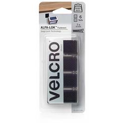 VELCRO Brand VEL-30177-USA ALFA-LOK Fasteners | Heavy Duty Snap-Lock Technology | Self-Engaging and Multidirectional Use |