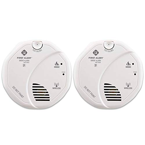 First Alert Smoke Detector Alarm | Battery Powered with Wireless Interconnect | 2-Pack, SA511CN2-3ST