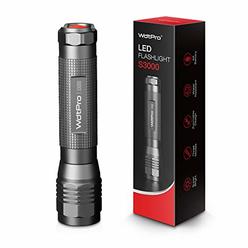 WdtPro High-Powered LED Flashlight S3000, Super Bright Flashlights - High Lumen, IP67 Water Resistant, 3 Modes and Zoomable for 