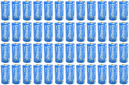 LOOPACELL 48 pcs Loopacell Lithium CR123A 3V Lithium Battery - for Camera, Flashlight, etc.