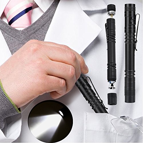 Vbestlife LED Pen Light Penlight,1200 Lumens Ultra Bright Mini Pocket Pen Light Torch Flashlight with Clip for Medical Doctor Nurse