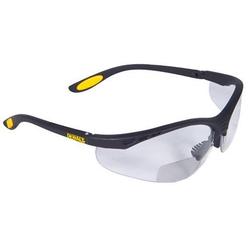 Dewalt DPG59-115C Reinforcer Rx-Bifocal 1.5 Clear Lens High Performance Protective Safety Glasses with Rubber Temples and