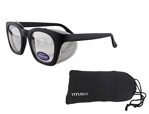 TITUS Retro Style Safety Glasses with Side Shield (With Pouch