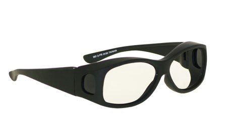 CO2 Laser Safety Eyewear - Co2/Excimer Filter In Black Plastic Fit-Over Frame Style.