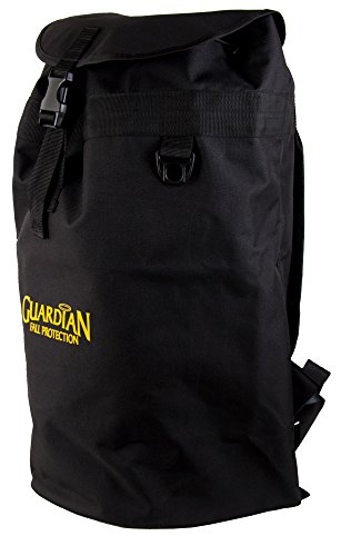 Guardian Fall Protection 00763 Ultra Sack Large Black Canvas Duffel Back Pack