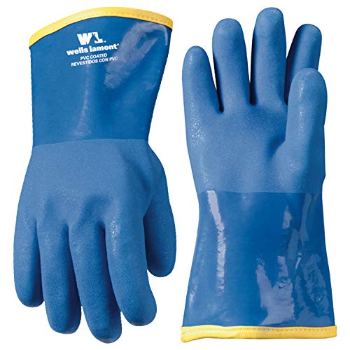 Wells Lamont 12" Lined PVC Chemical Resistant Gloves, One Size (Wells Lamont 194)