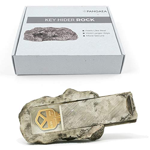 Pangaea New Design, Hide-a-Spare-Key Fake Rock, Resealable Bag for Moisture Protection, Looks and Feels Like Real Stone, Diversion