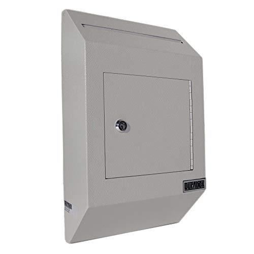 DuraBox Wall Mount Locking   Deposit   Drop Box Safe (W300) (Grey)