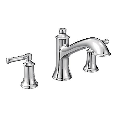 Moen T683 Dartmoor two-handle high arc roman tub faucet, Chrome, 1