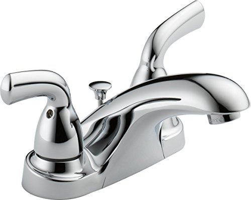 Delta Faucet Delta B2510LF-PPU Foundations Core-B Two Handle Centerset Bathroom Faucet, Chrome