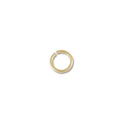 JewelrySupply Open Jump Ring 4mm 14 Karat Solid Yellow Gold