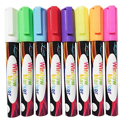California Chalk Art Chalk Markers - Mega 8 Pack - Premium Liquid Chalk  Marker Pen with Reversible Tip - Child Friendly - Perfect for Chalkboards