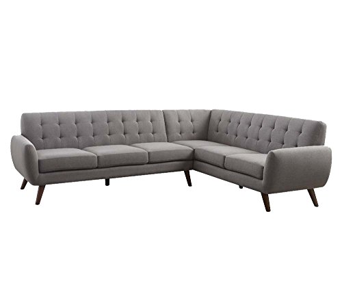Acme Furniture ACME Essick Sectional Sofa - 52765 - Light Gray Linen