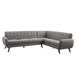 Acme Furniture ACME Essick Sectional Sofa - 52765 - Light Gray Linen