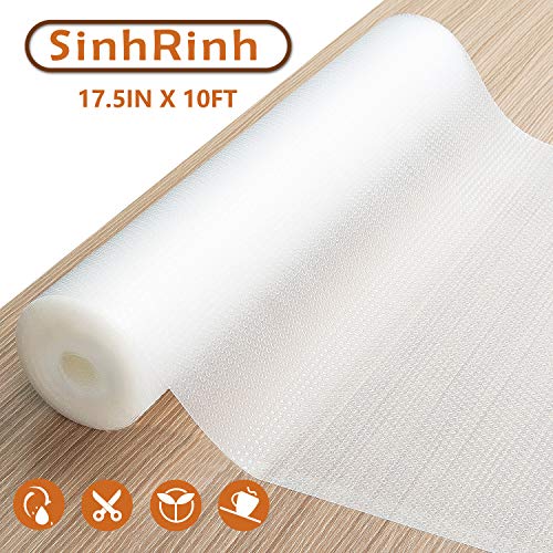 SinhRinh Non-Slip Drawer and Shelf Liners, Non Adhesive Roll