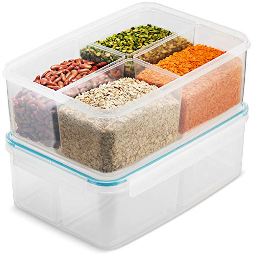 komax Komax Biokips 175-oz Large Food Storage Container, Set of 1 Rice and  Beans Container