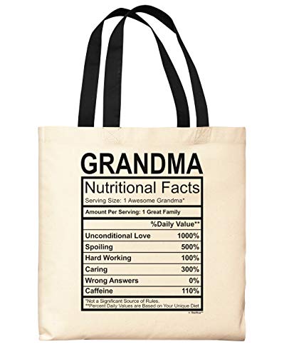 ThisWear New Grandma Gifts Grandma Nutritional Facts Label Fun