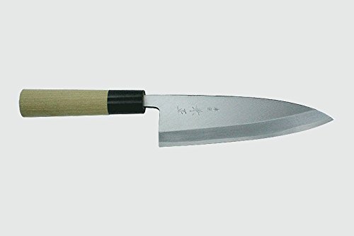 Kanetsune Ai-Deba 225mm With Buffalo Horn Bolster Magnolia wood handle G35