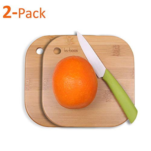 laboos Home Mini Cutting Board Small Fruit Cutting Board Solid Bamboo Wood Board For Baby infant dormitoryï¼©Set of 2