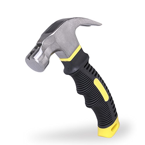 EFFICERE Best Choice 8-oz. Stubby Claw Hammer with Magnetic Nail Starter