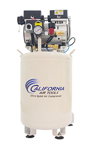California Air Tools 10010LFDC Ultra Quiet & Oil-Free Industrial 1 hp Steel Tank Air Compressor with Drying System, 10 gallon